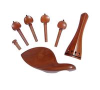 Accesorios para violín Accesorios para violín mentonera, clavijas para botones de cola, juego de madera de azufaifo, observaciones sobre el tamaño (Color : Date wood suit)