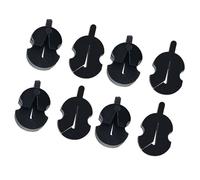 Accesorios para Violín Dark Fiddle Mute Violín Práctica 8 Piezas Violín Mudo Silenciador de Goma para 3/4 4/4 1/2 1/4 1/8 Violín