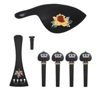 Accesorios para violín de ébano, 1 juego de clavijas de afinación para violín de 4/4 3/4, accesorios de instrumentos musicales