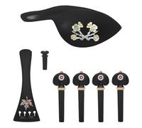 Accesorios para violín de ébano, 1 juego de clavijas de afinación para violín de 4/4 3/4, accesorios de instrumentos musicales