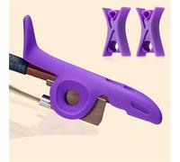 Accesorios para violín Empuñadura De Arco De Violín Juego De Posicionador De Arco De Entrenamiento Con Forma De Mano, Compañero De Práctica Forma De Mano Para Principiantes(Purple)