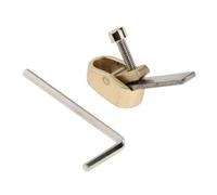 Accesorios para Violín Herramienta de fabricación de violín para pulgar cortador plano de carpintería suela curva fondo plano XXS/XS/S/M/L(Color:Golden XXS)