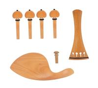 Accesorios para violín Juego De Accesorios De Madera Para Violín Su 4/4 Juego De 4 Piezas De Accesorios Para Violín Incluyendo Pieza Trasera Pasador De Cuerda Y Clavo Trasero