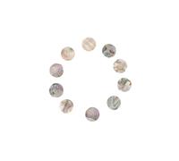 Accesorios para violín Juego de restauración de accesorios, 10/50 piezas, arco de violín hecho con incrustaciones de rana, ojo de París, punto de abulón, 8mm, 9mm (Color : 50PCS 7mm)