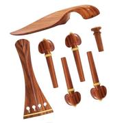 Accesorios Para Violín Kit De Violín 4/4 Accesorios De Violín De Tamaño Completo Clavija De Violín De Palisandro Cordal Barbada Pasador De Extremo