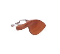 Accesorios para violín Mentonera De Violín De Madera De Azufaifo De Tamaño Completo Con Tornillo De Apoyo De Mentón Plateado Accesorios De Piezas De Violín(1/8)