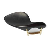 Accesorios para violín Mentonera De Violín De Madera De Ébano De Tamaño Completo Con Tornillo De Apoyo De Barbilla Dorado Accesorios De Piezas De Violín(1/8)