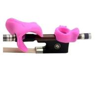 accesorios para violín para principiantes Violin Bow Gripper Straight Bow Corrector Bowing Hand Type Bow Holder Beginner Finger Trainer(Pink)