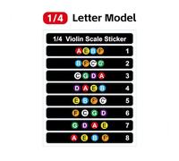 Accesorios para Violín Pegatina para diapasón de violín pegatinas de entonación de notas musicales para principiantes tamaño 4/4 3/4 1/2 1/4 1/8(Color:A2)
