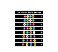 Accesorios para Violín Pegatina para diapasón de violín pegatinas de entonación de notas musicales para principiantes tamaño 4/4 3/4 1/2 1/4 1/8(Color:B5)