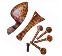 Accesorios para violín Snakewood 4/4, clavijas para reposapiés de violín, pieza trasera, piezas de violín de tamaño completo accesorios violín