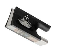 Accesorios para Violín Violín 4/4, hermoso oscuro 1 pieza arco de ébano arco de rana piezas de arco montadas en cuproníquel accesorios de repuesto