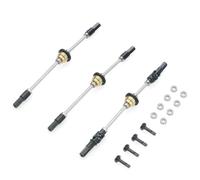 Accesorios Para WPL C14 C24 C34 B14 B24 B16 D12 1/16 Diferencial Metálico Eje Delantero Central Y Trasero Eje De Transmisión Con Engranaje Acero Piezas Mejora Para Coche RC(Six wheel drive)