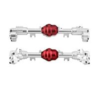 Accesorios Para YiKong YK4082 YK4083 Para Absima Para Yucatan CR1.8 1/8 Carcasa Eje Portal Delantero Trasero Metal Cubierta Engranaje Piezas Actualización Coche RC Crawler(Set)
