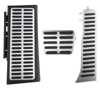 accesorios pedal freno Para Q3 8U RS 2013-2018 Cubierta Pedal Apoyo Gas Cubiertas Almohadillas Goma Para Pedales Coche Acero Inoxidable(AT with rest)