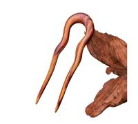 Accesorios Peine for el cabello Pinza Palillos for el cabello Hanfu de sándalo negro Tocado de estilo chino Horquilla de madera Horquilla en forma de U(Color 03)