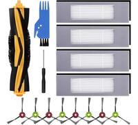Accesorios Piezas de Repuesto para Ecovacs DEEBOT OZMO 950 920 T8,T8+,T8 AIVI,T9,T9+,N8,N8+,N8 Pro,N8 Pro+ Aspiradora Robótica Recambios con Cepillo Principal,4 Filtro,8 cepillos Laterales,4 Esponjas