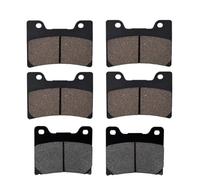 Accesorios Piezas Pastillas De Freno Disco Delanteras Y Traseras Para Motocicletas Para YAMAHA FZR1000, FJ1200, V-Max, TDM850 TRX850 Motocicleta Pastillas Freno(Delantero Trasero)