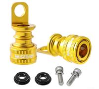 Accesorios plegables para pedal de bicicleta, 2 hebillas de liberación rápida para una fácil instalación (2 piezas doradas)