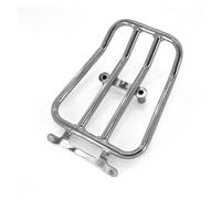 Accesorios Portaequipajes Trasero Negro Soporte Fijación Caja Trasera Carga Motocicleta para Lambretta para G350 350 Todos Los Años Portaequipajes para Motocicleta(Chrome)