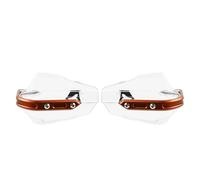 Accesorios Protectores De Guardamanos Motocicleta Aleación Aluminio CNC para Kawasaki Z750 Z750S 2004 2005 2006 2007-2010(Clear Orange)