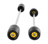 Accesorios Protectores De Rueda para Motocicleta, Deslizadores Choque Horquilla Eje Delantero Y Trasero para Yamaha YZF-R6 2017-2022(Gold)