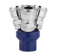 Accesorios rápidos neumáticos manguera de 12mm conector hembra de 3 vías/conector rápido BSPT de 4 pulgadas para conexión de manguera de dispositivo neumático