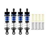Accesorios RC Compatible con ARRMA para Granite para Mojave para Typhon para GROM para Carreras 1/18 1/16 1/14 RC Coche Mejora Piezas 4 Piezas Metal Amortiguadores(Blue)