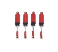 Accesorios RC Compatible con MJX 1/14 14209 14210 RC Coche Mejora Modificación Reemplazo Accesorios Piezas 4 Piezas Metal Hidráulico Amortiguador(Red)