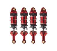 Accesorios RC Compatible con MJX para Hyper Go 1/14 14301 14302 RC Coche Mejora Reemplazo Accesorios Piezas 4 Piezas Metal Hidráulico Amortiguador(Red)