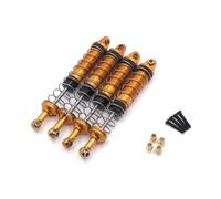 Accesorios RC Compatible con MN 999 1/10 RC Coche Mejora Reemplazo Accesorios Piezas Metal Externo para Resorte Hidráulico Amortiguador(Yellow)