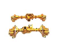Accesorios RC Compatible Con R1001 R1002 R1003 1/10 RC Car Upgrade Parts Accesorios De Repuesto Juego De Eje Delantero Y Trasero De Metal(Yellow,1Set)