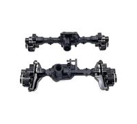 Accesorios RC Compatible Con R1001 R1002 R1003 1/10 RC Car Upgrade Parts Accesorios De Repuesto Juego De Eje Delantero Y Trasero De Metal(Black,1Set)