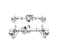 Accesorios RC Compatible Con R1001 R1002 R1003 1/10 RC Car Upgrade Parts Accesorios De Repuesto Juego De Eje Delantero Y Trasero De Metal(Silver,1Set)