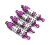 Accesorios RC Compatible con SCY 16101 16102 16103 16104 16106 16201 1/16 RC Coche Mejora Reemplazo Piezas Metal Hidráulico Amortiguador(Purple)