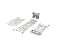 Accesorios RC Compatible con Tamiya para Hotshot II 2024 58737 1/10 RC Piezas Actualización Coche Accesorios Acero para Chasis Armadura Placa De Deslizamiento Protector De Eje para