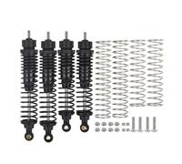 Accesorios RC Compatible con Tamiya para Unimog para Chasis Lunch Box CW01 RC Coche Mejora Repuestos Aleación De Aluminio Llenado De Aceite Amortiguador(Black)