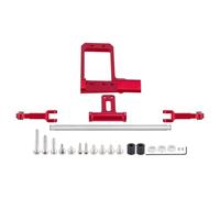 Accesorios RC Compatible con Vanquish para Phoenix VS4-10 F10 1/10 Coche RC Crawler Piezas Portal Eje Bat Soporte De Servo Y Escala Enlace De Dirección Hidráulica(Red)