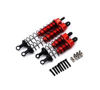 Accesorios RC Compatible con WLtoys 12423 12427 12428 RC Coche Mejora Reemplazo Accesorios Piezas Metal Hidráulico Amortiguador(Red)