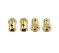 Accesorios RC Compatible con WPL C14 C24 C34 C44 B14 B24 para MN D90 D91 96 99s RC Accesorios De Actualización De Coche 4 Uds Adaptador Hexagonal De para Cubo De Latón De 5mm A 12mm