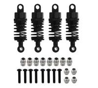 Accesorios RC Compatible with Tamiya For TT01 For TT02 1/10 RC Car Upgrade Modification Replacement Parts Metal Oil Filled Shock Absorbers(Black)