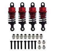 Accesorios RC Compatible with Tamiya For TT01 For TT02 1/10 RC Car Upgrade Modification Replacement Parts Metal Oil Filled Shock Absorbers(Red)