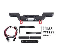Accesorios RC de Metal anticolisión para Parachoques Delantero 1/10 con luz LED para SCX10 Traxxas -4 Defender D90