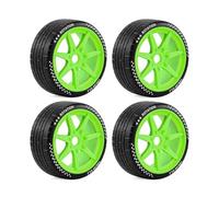 Accesorios Rc Para ARRMA 1/7 1/8 Para Infraction Para Limitless Para FELONY FSRC GT HuanNao X3GT 4 Uds Juego Neumáticos RC 17mm Ruedas Coche Hexagonales Carretera(Green)