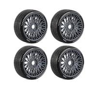 Accesorios Rc Para ARRMA 1/7 Para Infraction Para Limitless Fazon Para FELONY FSRC GT 1/8 HuanNao X3GT 4 Uds Neumáticos Coche RC Ruedas 17mm Neumático Para Cubo Hexagonal(Gray)