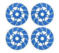 Accesorios Rc Para Arrma Para Infraction Para Limitless Para Felony 1/7 Para Typhon 1/8 4 Uds Adaptador Para Cubo Hexagonal Rueda Disco Freno Metal Piezas Mejora 17mm(Blue)