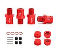 Accesorios Rc Para Arrma Para Kraton Para Typhon Para Outcast 1/8 4 Uds 6S Metal 17mm Adaptador Para Cubo Hexagonal Rueda Extendida + 10/13mm Negro Azul Rojo Plata(Blue,13mm)