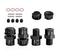 Accesorios Rc Para Arrma Para Kraton Para Typhon Para Outcast 1/8 4 Uds 6S Metal 17mm Adaptador Para Cubo Hexagonal Rueda Extendida + 10/13mm Negro Azul Rojo Plata(Silver,10mm)