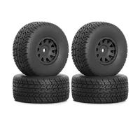 Accesorios RC para Arrma para Mojave para Grom 1/14 4 Neumáticos Goma De 65 Mm Pieza De Actualización para Coche RC 12 Mm Hexagonal ARA550116 - Accesorios para Coche(Black)