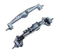 Accesorios RC para Axial para Capra 1.9 para UTB AXI03004 AXI03000T1 T2 para Buggy F9 RC Piezas De Coche CNC Mecanizado Aluminio Integrado Delantero Trasero Portal(Gray,1Set)